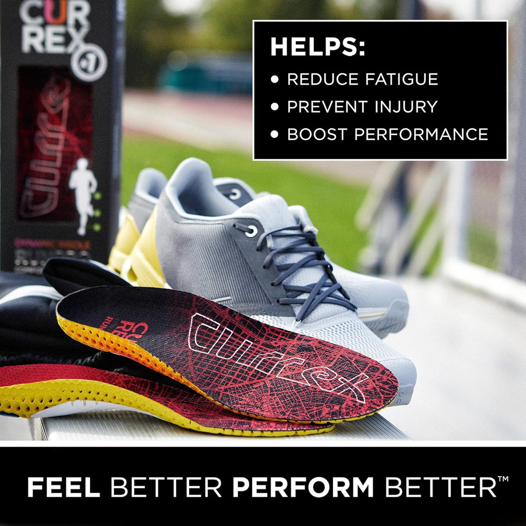 Currex Runpro Insoles for Running Shoes ¨C Arch Support Inserts to Help Prevent Injuries Boost Performance ¨C Men Women ¨C High Arch, Small