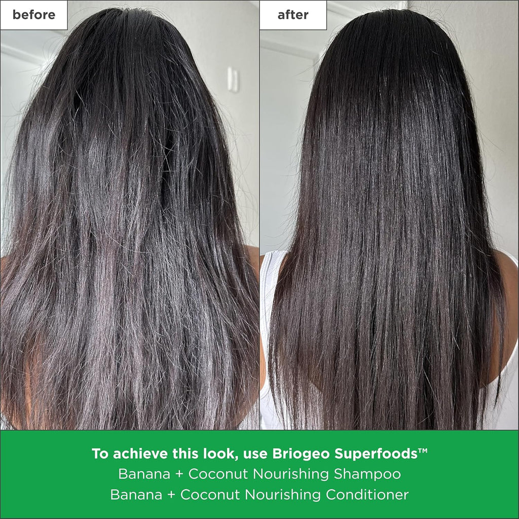 Brioge Superfood Banan Coconu Nourishin Shampoo Replenis Dull Dr Hai an Support Health Hai an Scalp Moisturizin fo Al Hai Textures Vegan Cruelty-Free 12. f oz