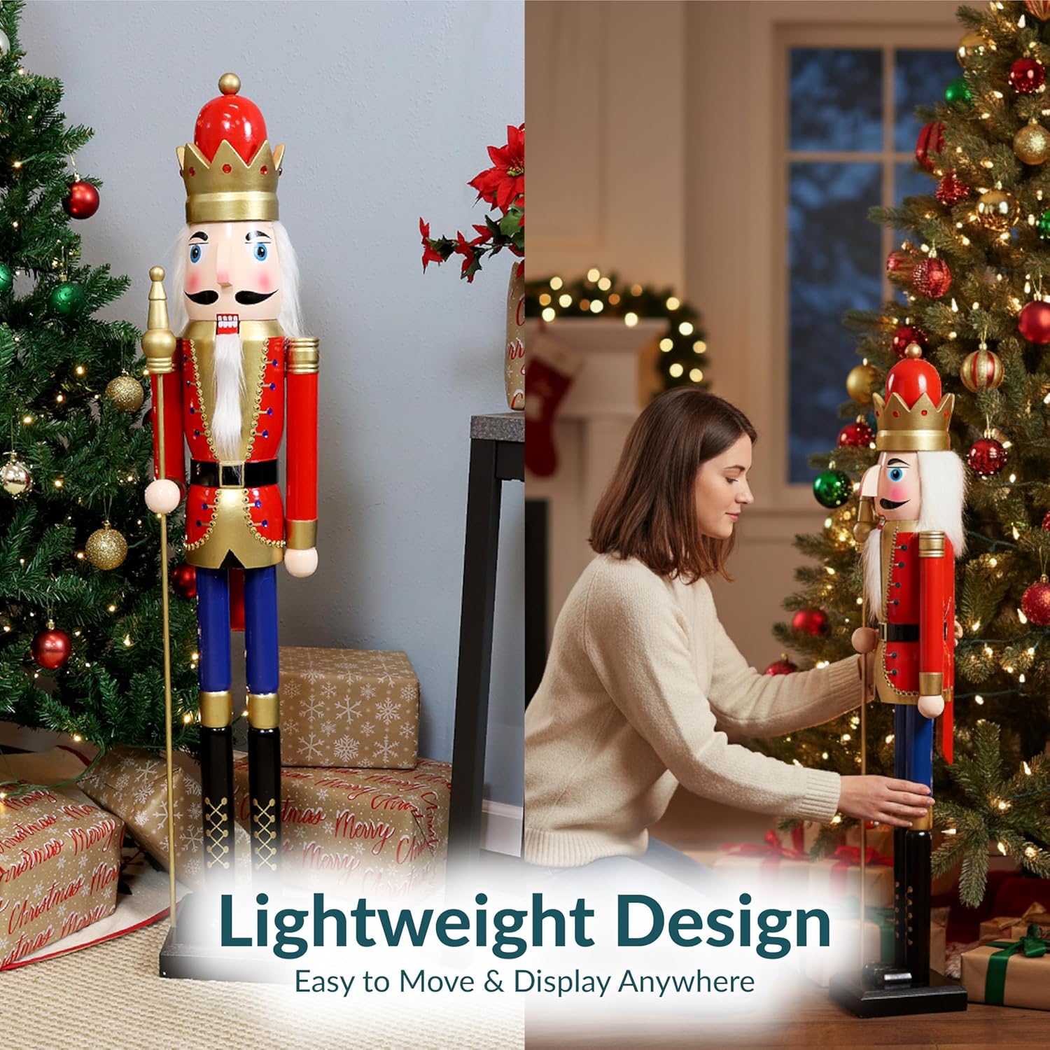 Arnol Th Stron 4f Nutcracke Christma Deco Indoo Traditiona Woode Christma Nutcracke Deco Statue