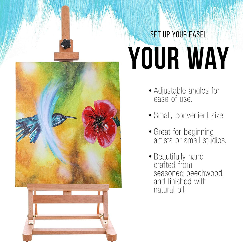 U.S Ar Suppl Mediu Woode H-Fram Studi Tableto Ease Adjustabl Stand Hold U t 27inc Canvas Portabl Tabl To Ease fo Painting