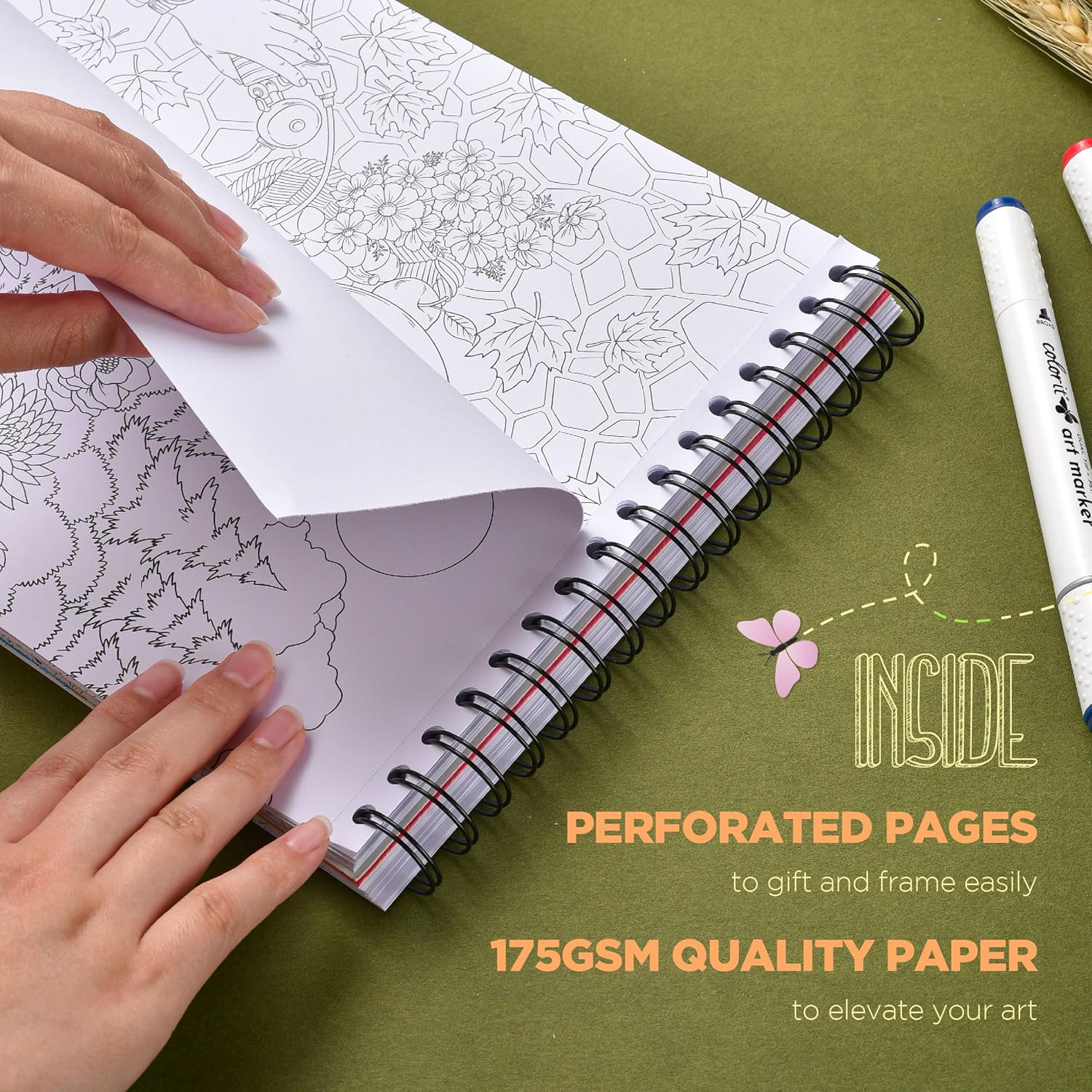 ColorI Colorfu Harves Adul Colorin Boo Spira Boun Fal Editio Featurin 5 Thanksgivin Hallowee Illustration Thic Paper Fla Hardcover In Blotte Colorin Books