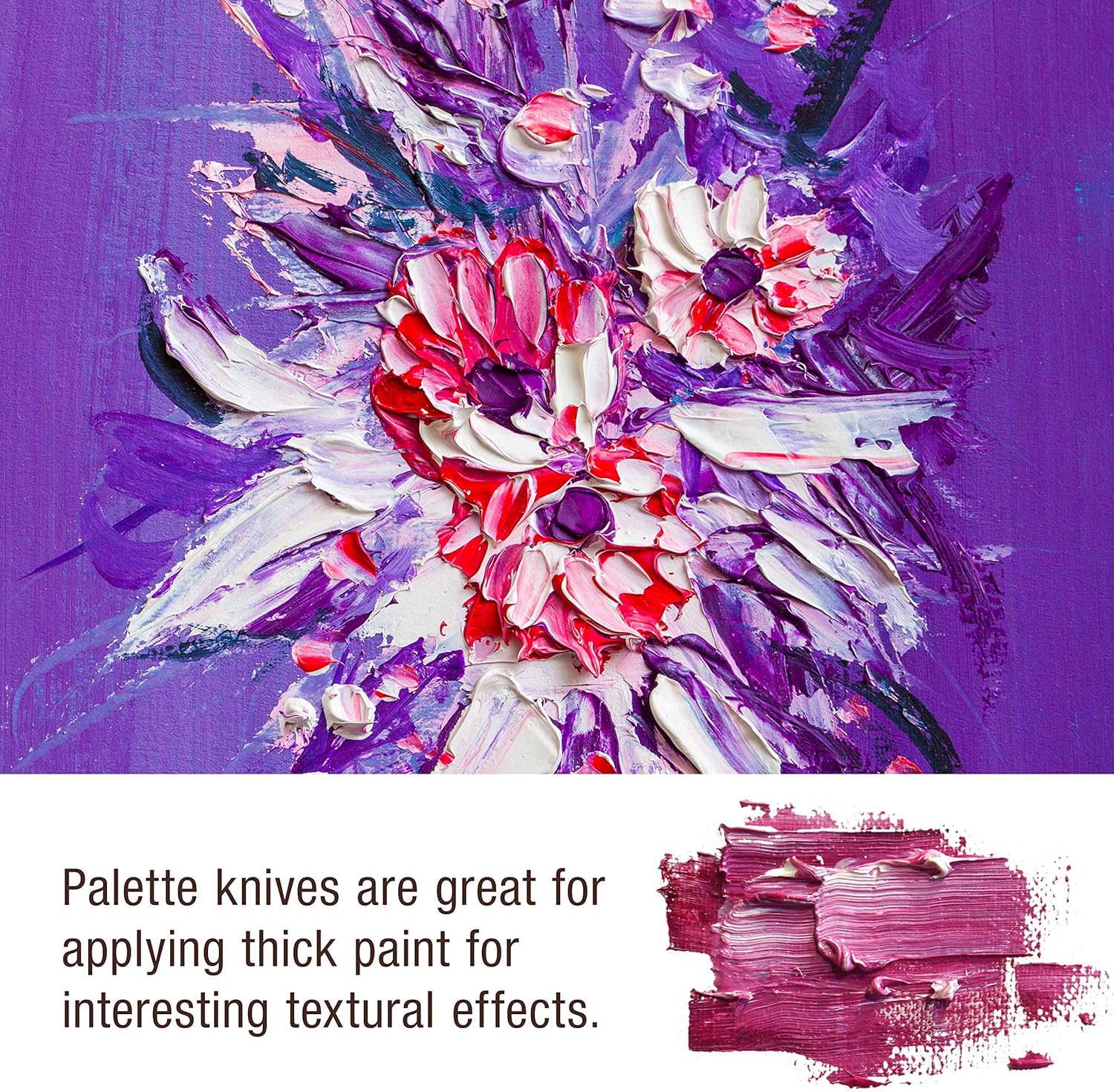 U.S Ar Suppl 5-Piec Artis Stainles Stee Palett Knif Se Woo Hand Flexibl Spatul Paintin Knive fo Colo Mixin Spreading Applyin Oil Acryli Pain o Canvas