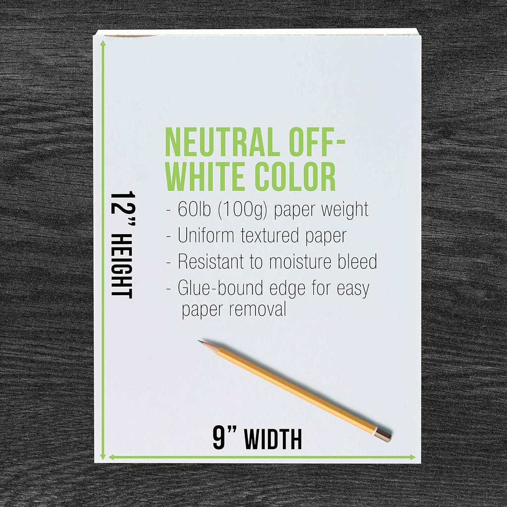 U.S Ar Suppl 9inc 12inc Premiu Drawin Pad Pac o (5 Sheet Each) 6 l (10 GSM Artis Sketc Book Mixe Medi Paper Sketchboo fo Drawing Colore Pencils Charcoa Adults Students