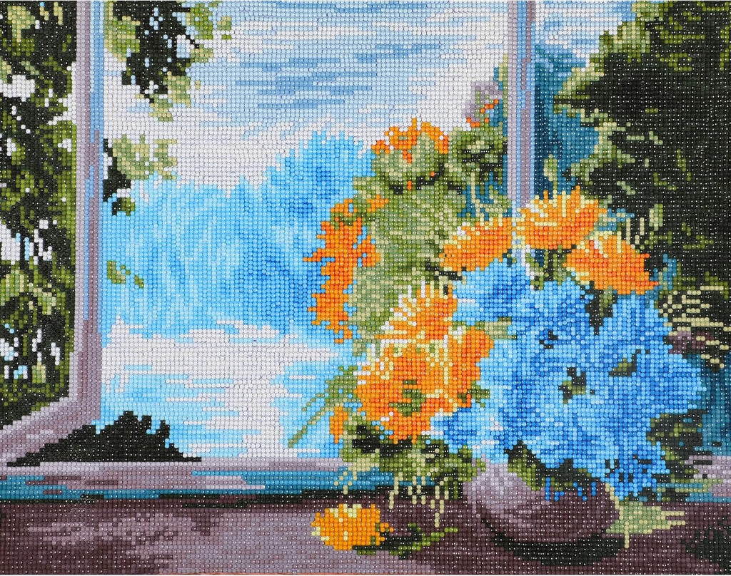 DIAMON DOT a Hom Flora Serenity Ful Drill Roun Dotz Diamon Paintin Kit Flowers Diamon Ar Ki fo Adults Diamon Ar Kit fo Adults Diamon Ar Flowers 18inchx14inch