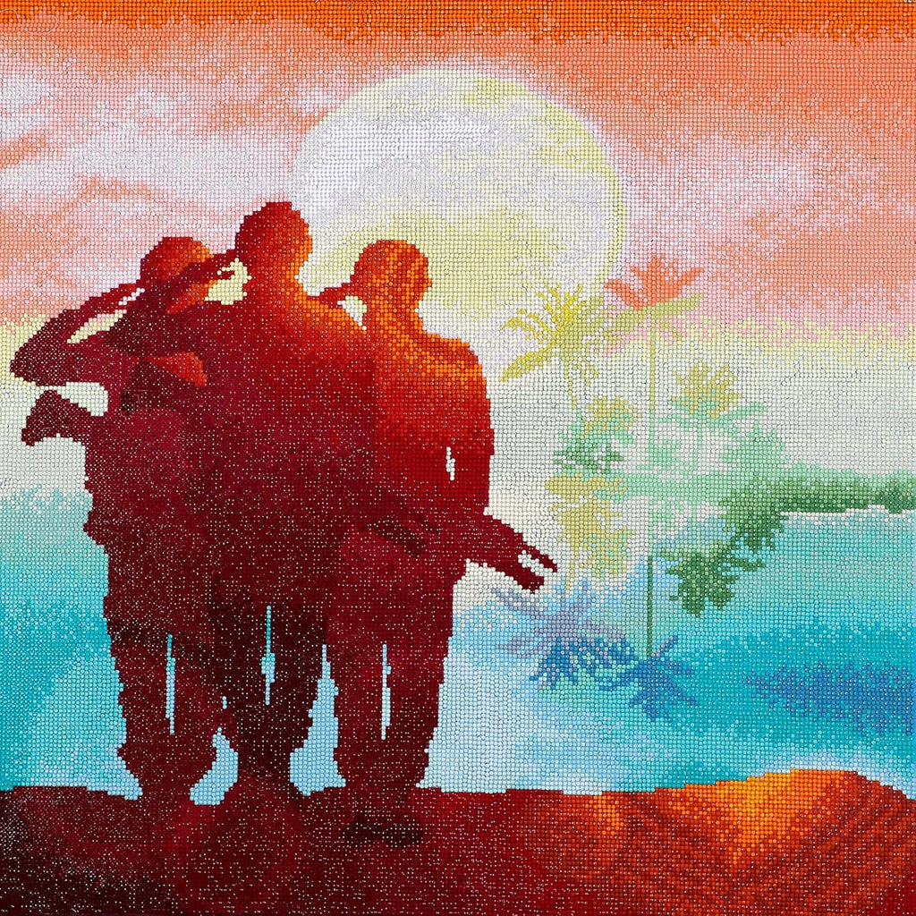 DIAMON DOT a Hom Soldier a Daw Diamon Paintin Kit fo Adult Diamon Ar Kit Relaxin Creativ Craf Ki wit Dot Gem 24x24