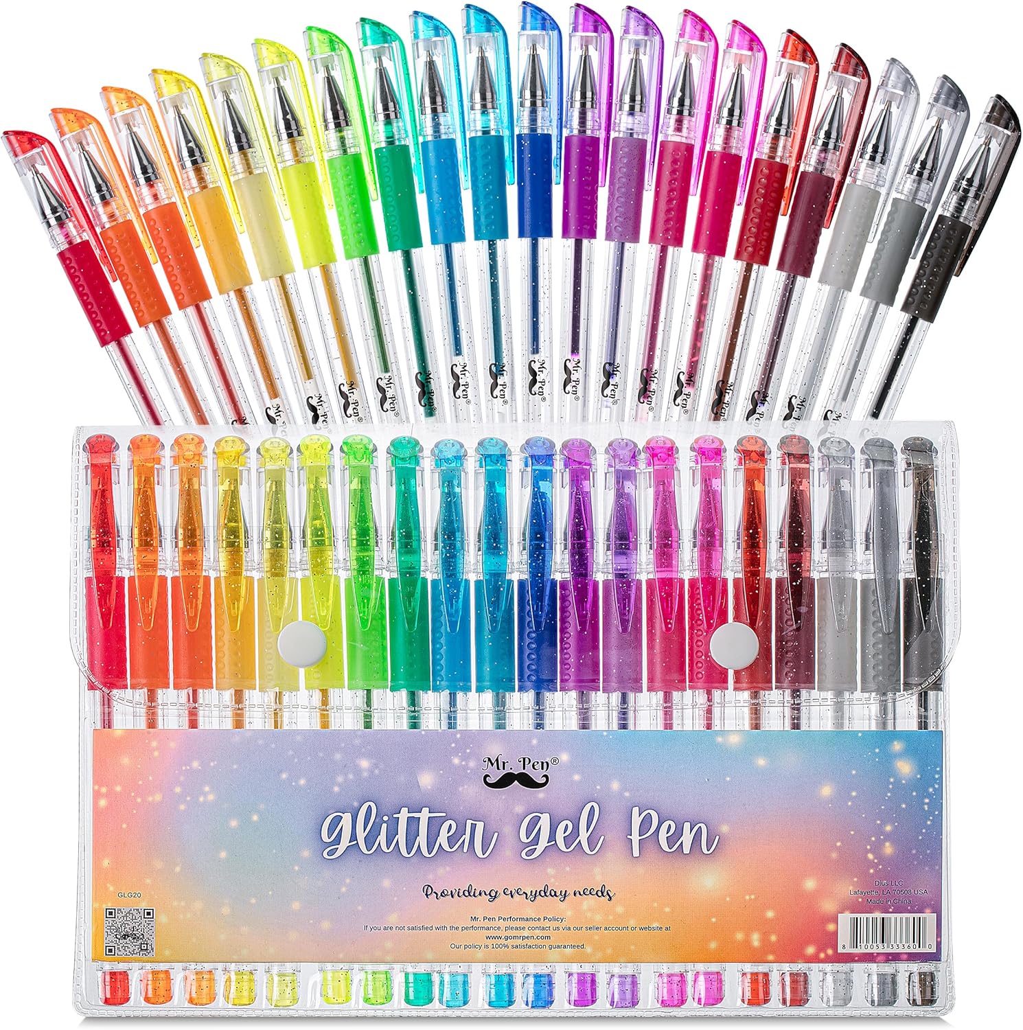 Glitte Ge Pens Assorte Colors 2 pcs Glitte Pens Glitte Ge Pen fo Adul Coloring